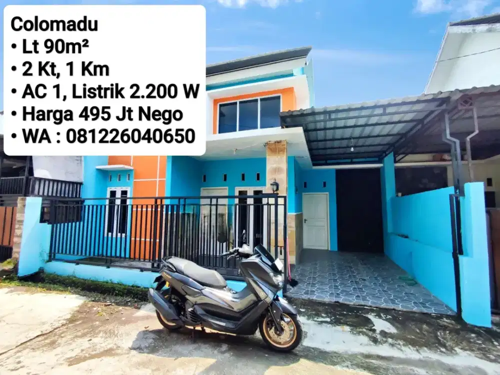 Jual Rumah Siap Pakai Area Colomadu, Dekat Pintu Tol, Sumber, Fajar Indah, manahan