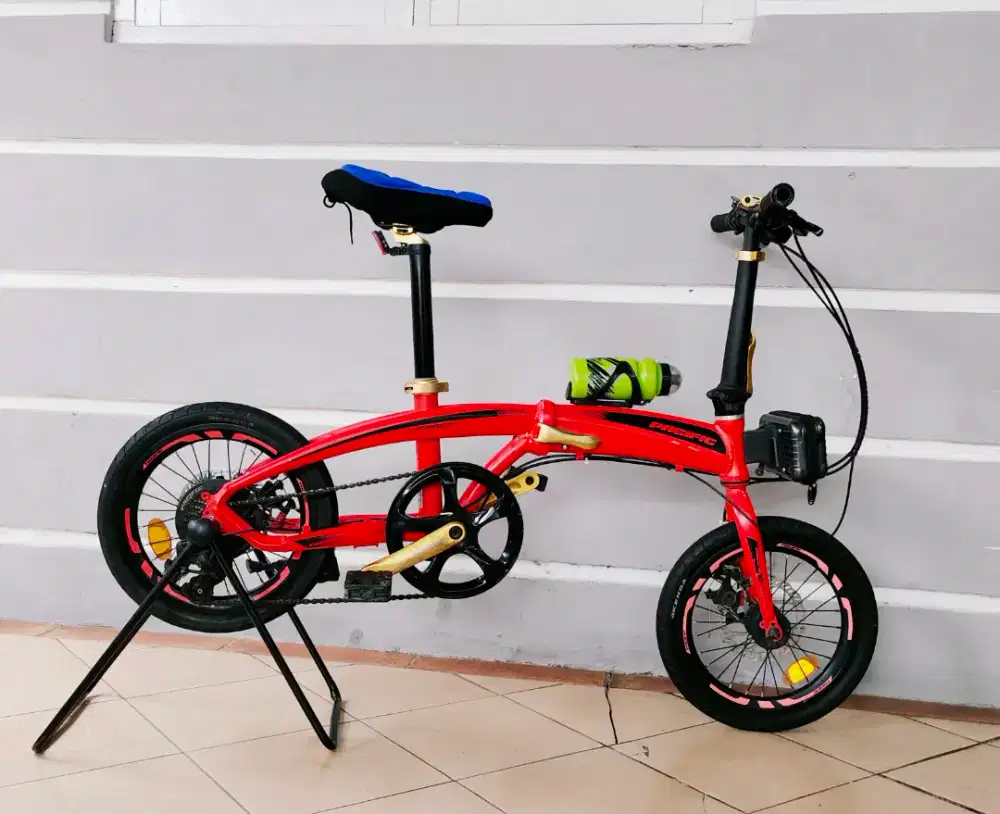 Sepeda lipat merek Pacifik noris uk'16 alloy hrg 1,1jt net