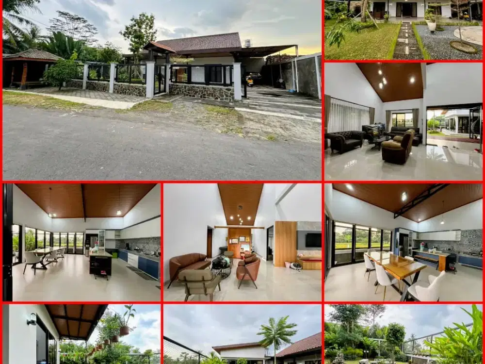 Rumah villa sangat nyaman dan asri pakem view indah