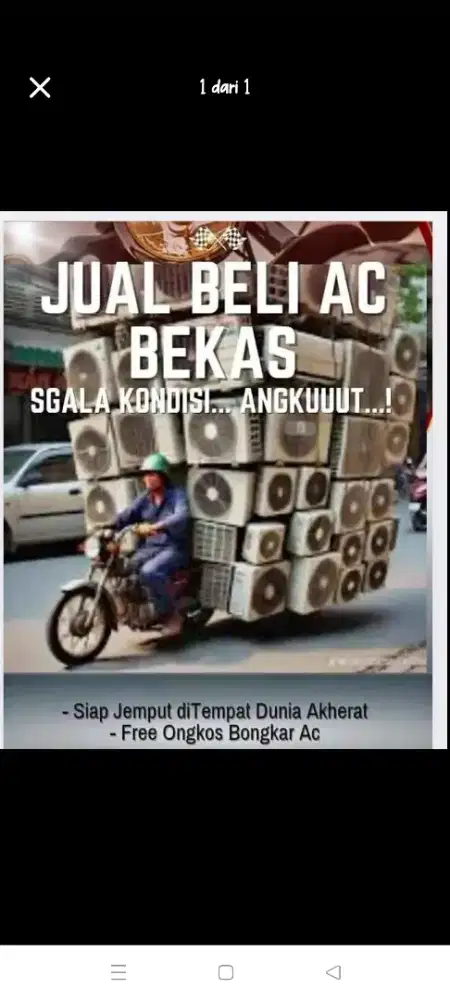 Jual beli  ac bekas segala kondisi ac second mati dan rusak