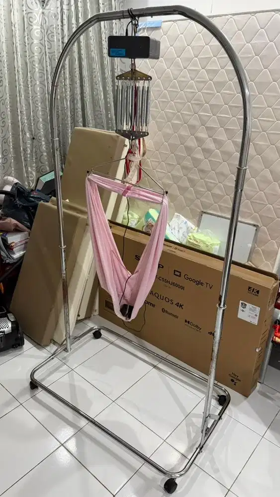 Mesin Ayunan Otomatis Polar Bayi Newborn Baby paket Tiang Besi Chrome