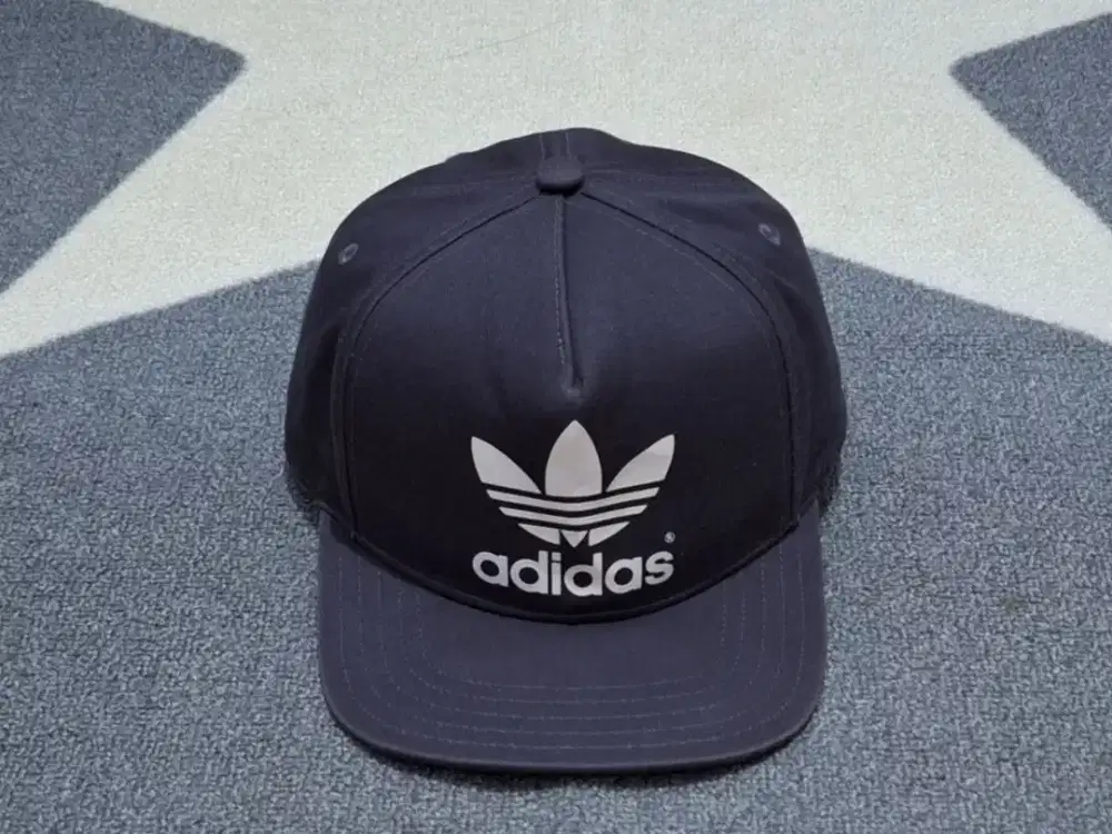 Topi adidas bunga big logo snapback original second bekas preloved