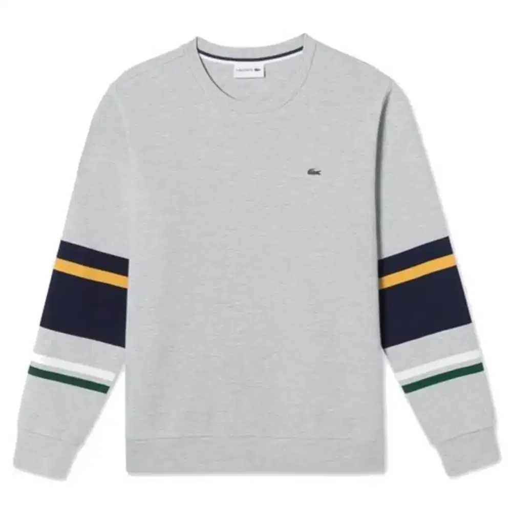 Crew Neck Lacoste Striped White colour Size No.4