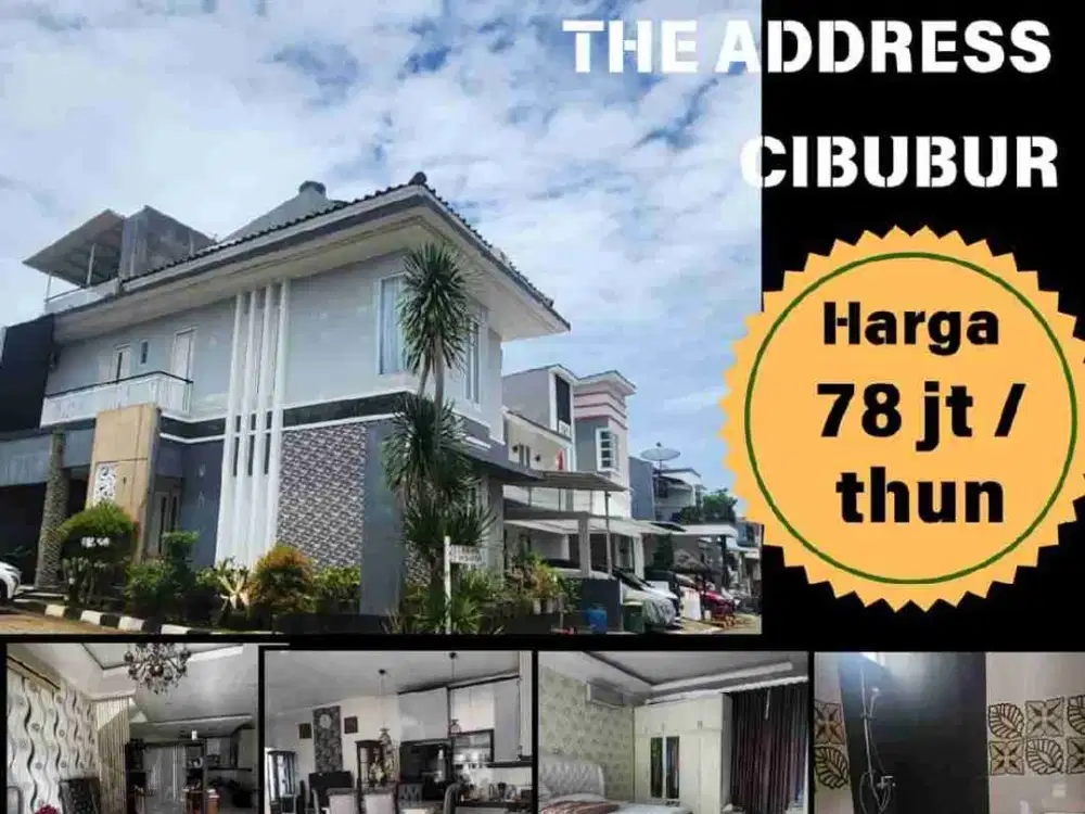 Disewakan rumah cantik fully furnished dekat kolam berenang di The Address dekat Citra Gran Cibubur