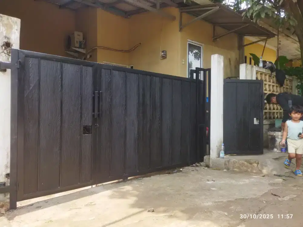 Woodplank minimalis pagar