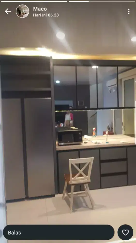 Kitchen set almunium acp garansi 1 tahun