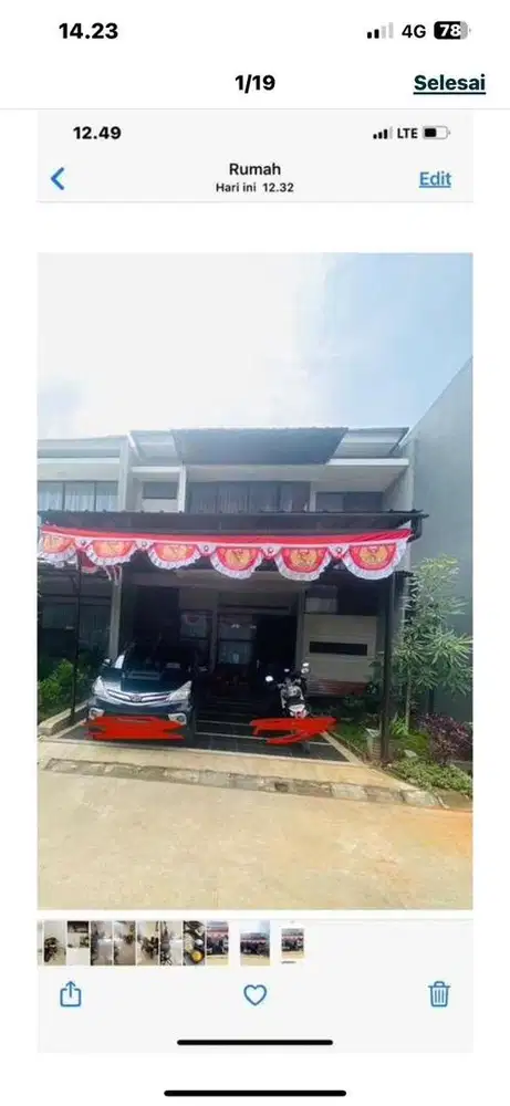 Rumah Dijual semi furnish 2M Nego