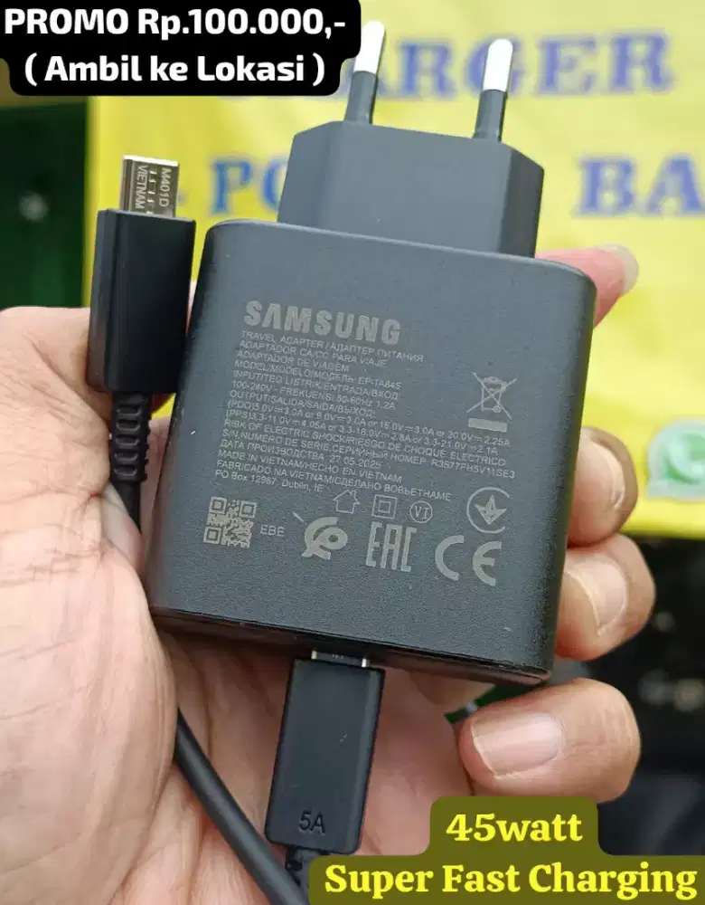 Charger Ori Samsung Z Flip/ Z Fold ( 45watt )