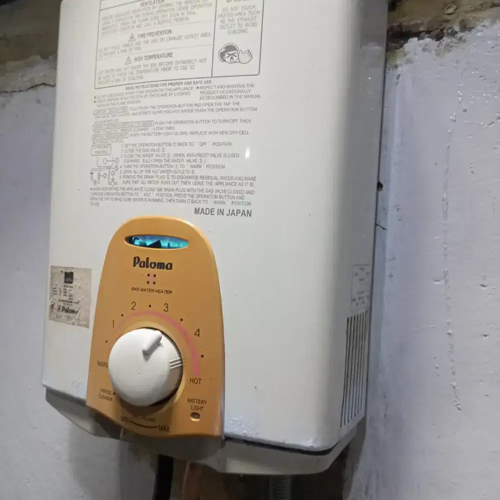Water heater paloma bekas