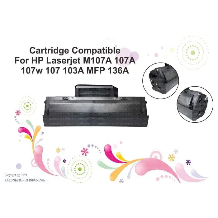 Cartridge Compatible For HP Laserjet M107A 107A 107W 107 103A MFP 136A