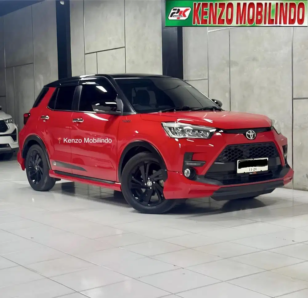 Raize 1.0 Turbo GR Two Tone AT 2021/2022 merah,km 44 persis baru dp 23