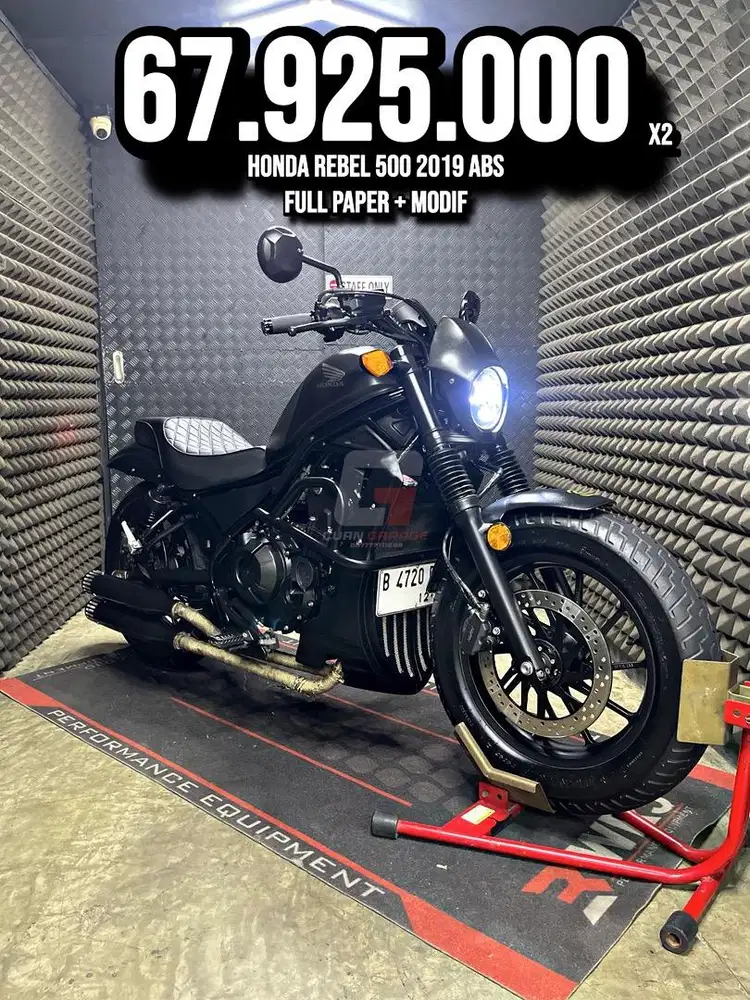 HONDA REBEL 500 ABS 2019 MODIF LOW KM 4XXX RAWATAN SUPERB UNIT BRO