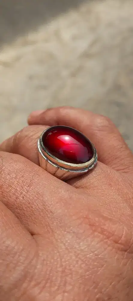 Natural Red Garnet
Dim 22x15x7