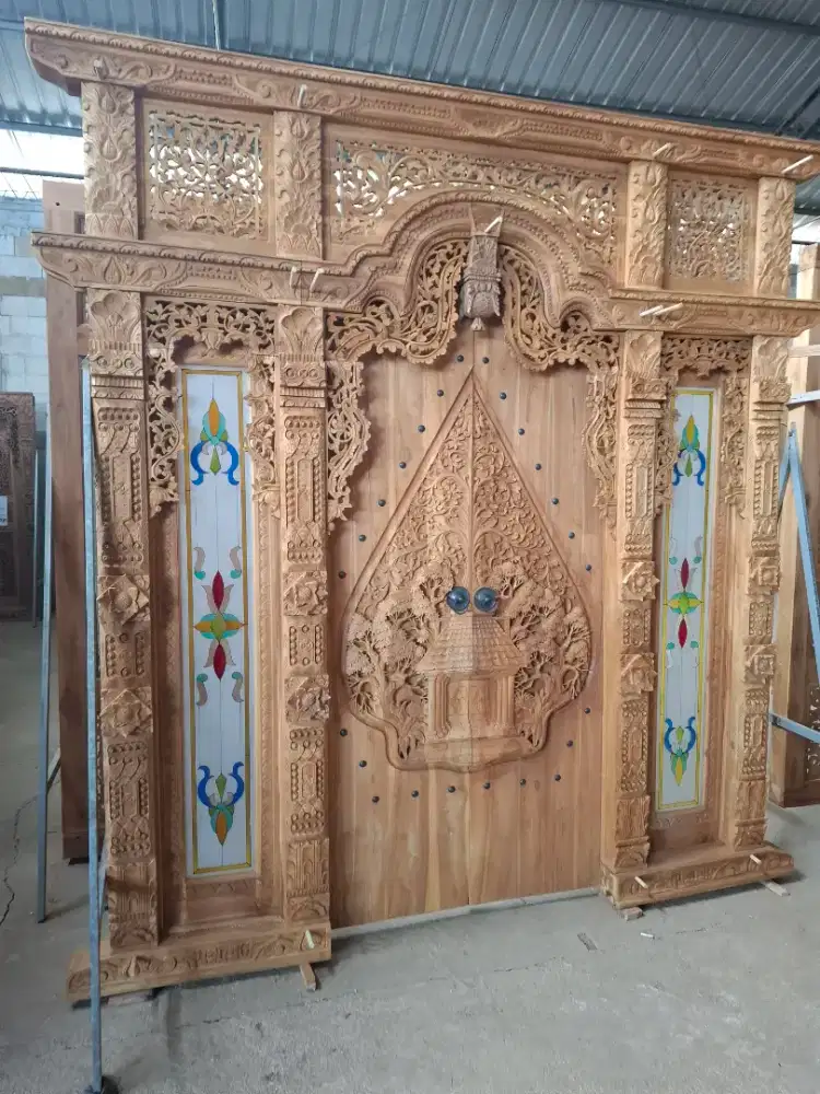 gebyok 250x260 kaca grafis pintu 3 dimensi