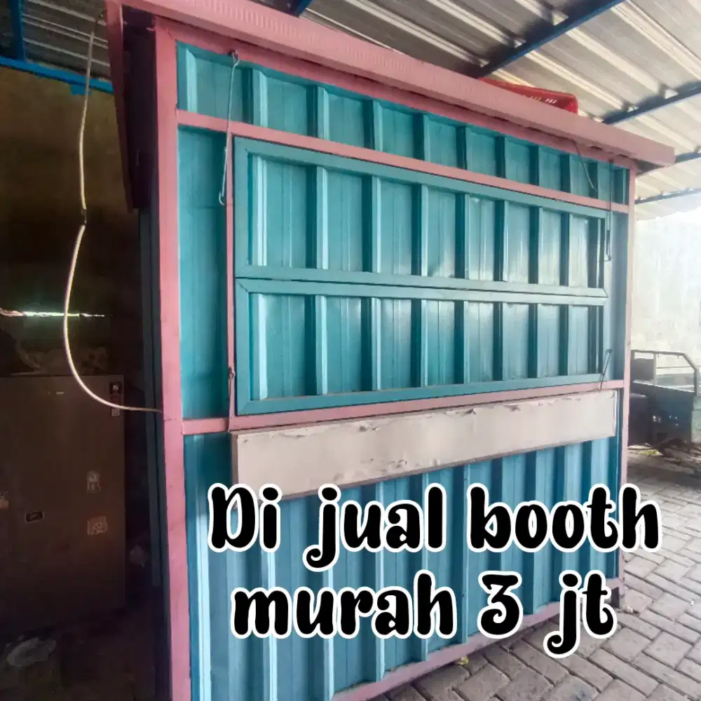 Booth container 2 x 1,5 meter