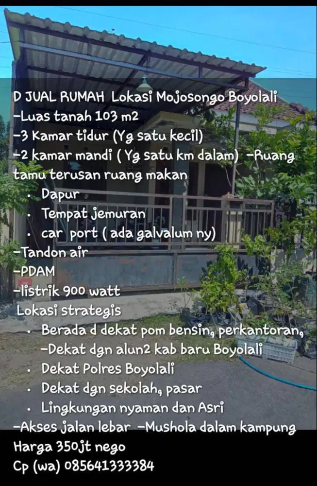 DIJUAL RUMAH MURAH DEKAT KANTOR KABUPATEN BARU