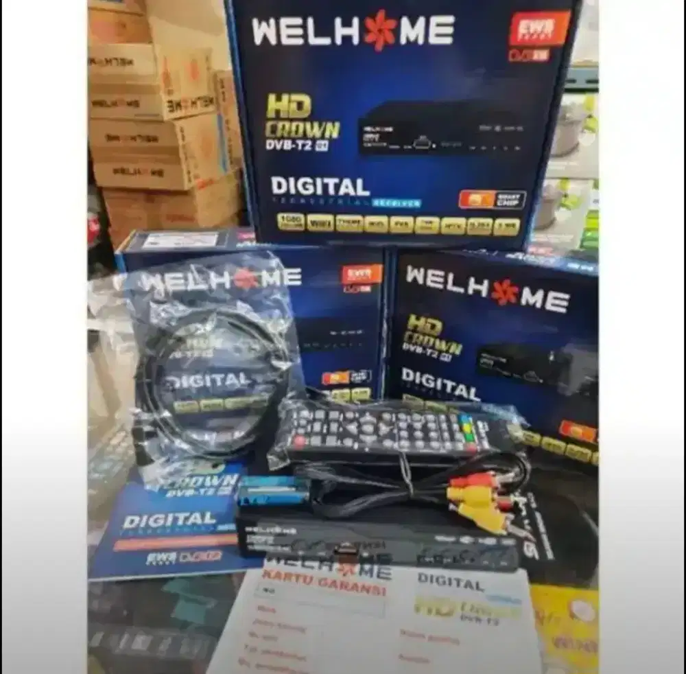 STB DVB T2 Welhome TV Digital