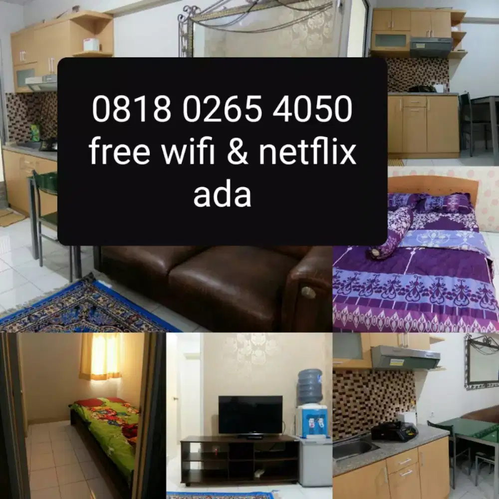 Ready sewa transit dan harian 2BR Apartemen Kalibata City Jakarta