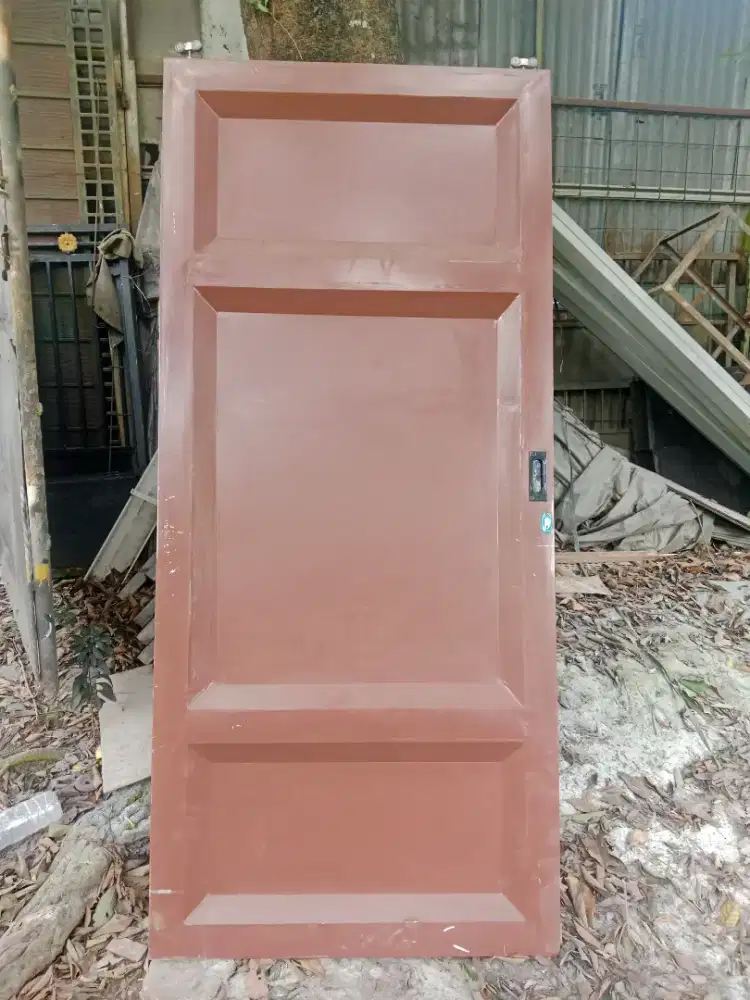 Pintu sleding besi galvanis 94×210 bekas