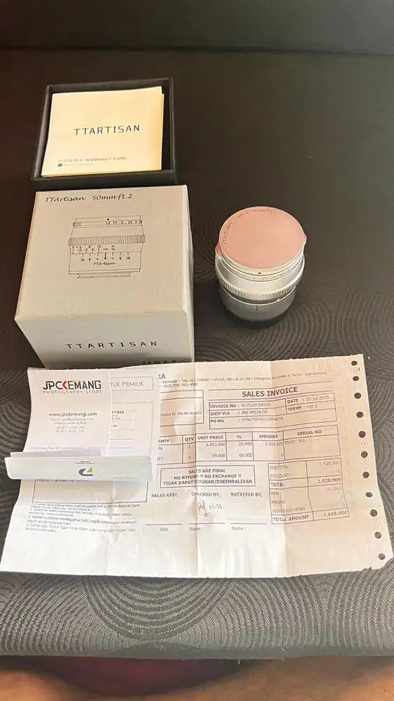 Lensa TT Artisan Fuji Film Manual 50mm F 1.2