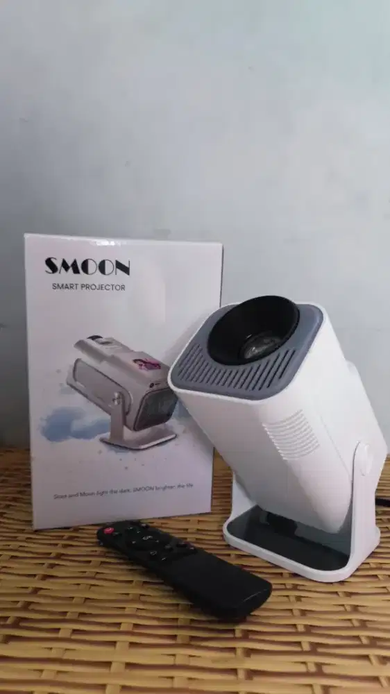 Proyektor Android 11.0  Wi-Fi & Bluetooth Fitur Youtube dan Netflix