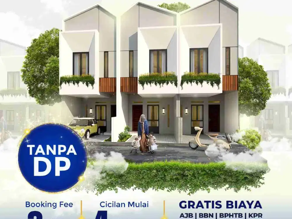 Rumah Siap Huni Minimalis Modern 2 Lantai Akses Dekat Stasiun Kota Depok