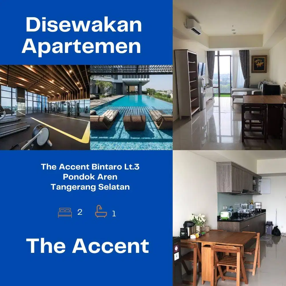 DISEWAKAN unit di The Accent Bintaro