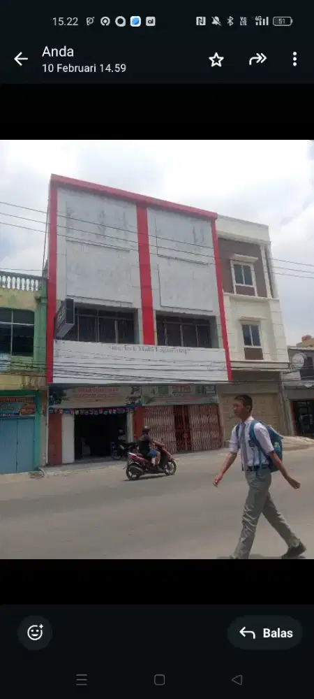 DI JUAL RUKO GANDENG 2 1/2 TINGKAT