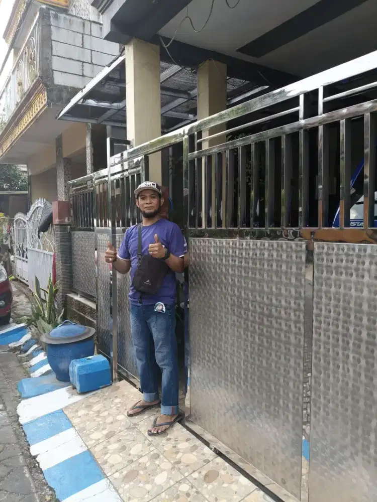 Menerima pesanan pembuatan pagar setenlis setil