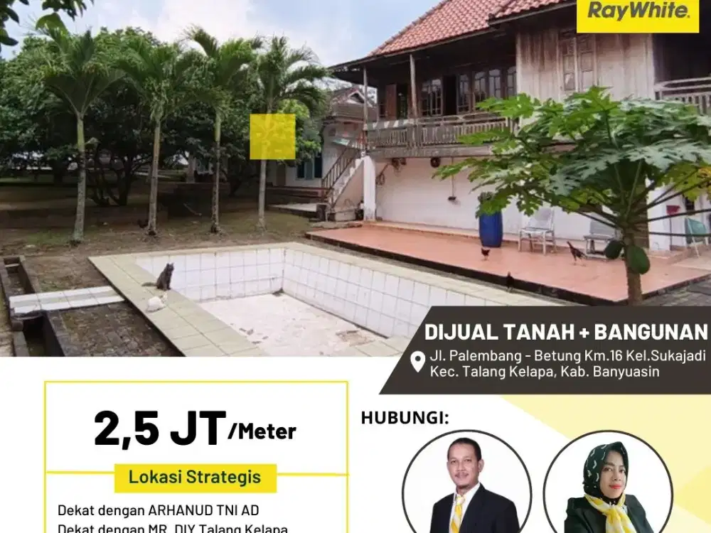 DIJUAL MURAH TANAH GRATIS BANGUNAN LOKASI PINGGIR JALAN UTAMA