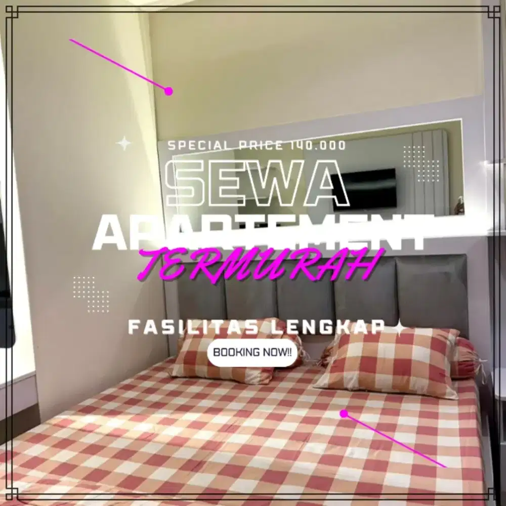 Sewa Apartemen JAKARTA SENTRA TIMUR PULOGEBANG Harian/Transit Termurah