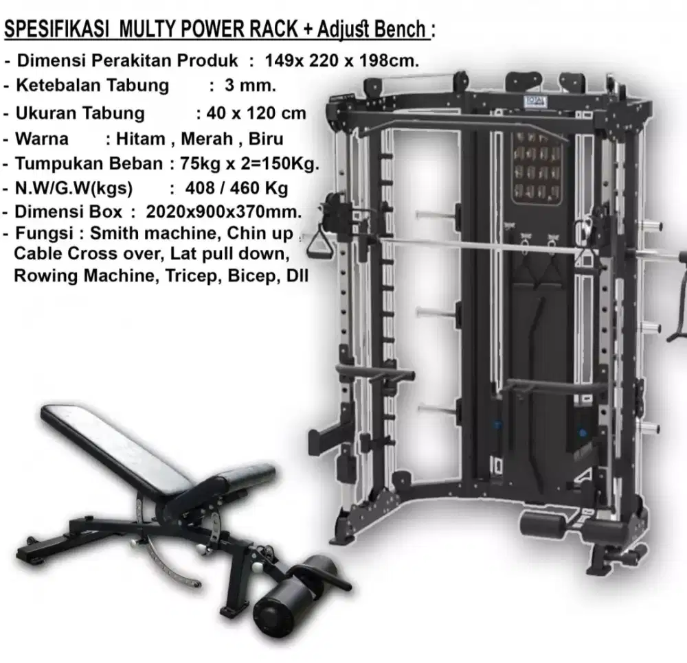 Power Rack Multi Gym Total - TL 088