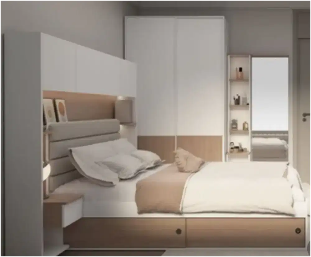 Informa Iora Queen - Aksen Kayu Natural & Desain Hemat Ruang