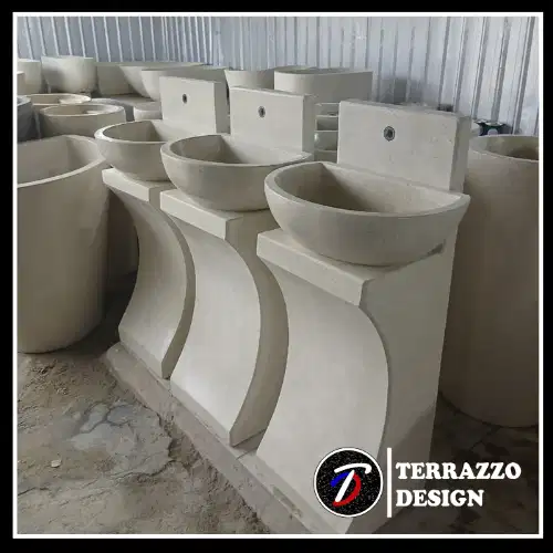 wastafel teraso mewah model pedestal tahan lama