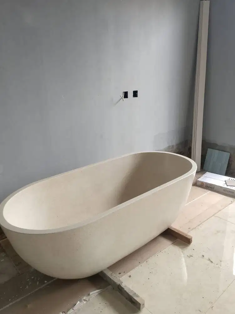 bathtub teraso minimalis model terbaru / bathub portable free avur
