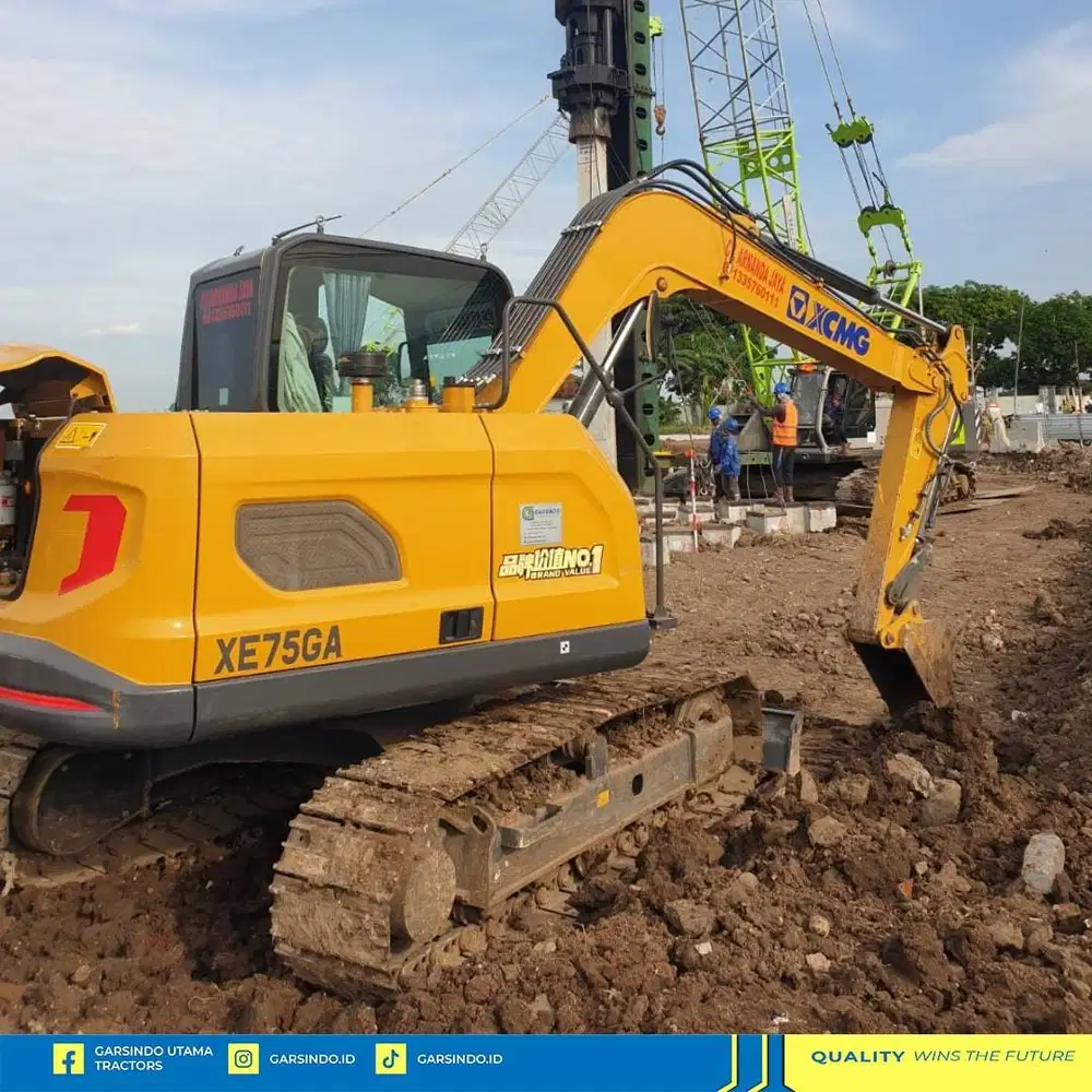 Brand New Mini Excavator XCMG XE75GA Kelas 7,5 Ton Terbaik Tahun 2026