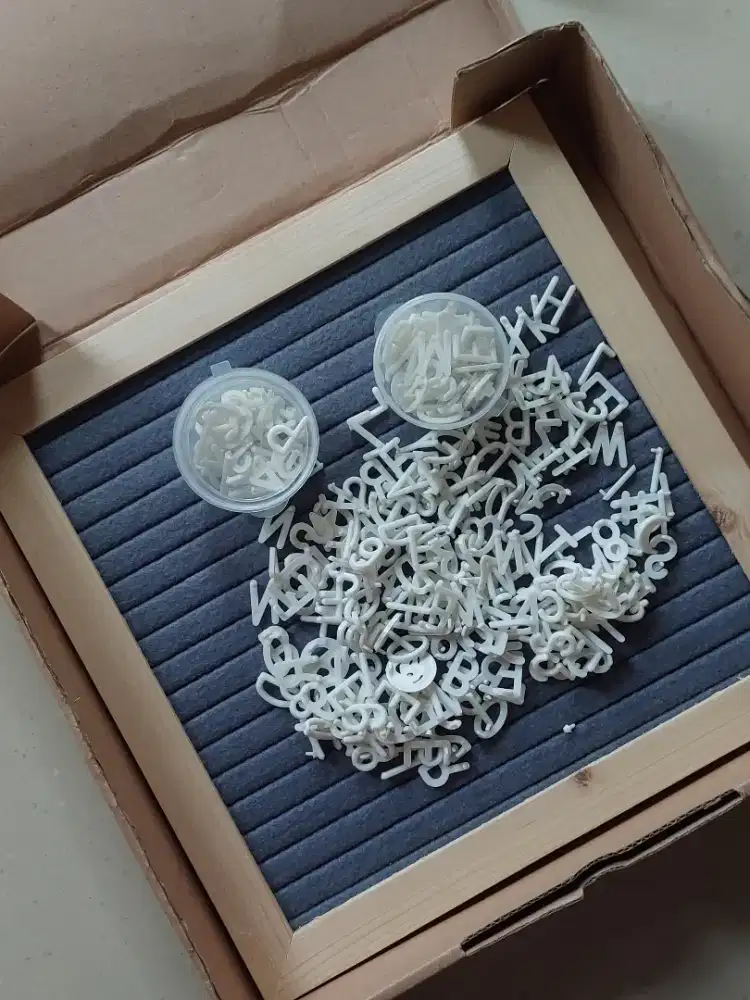 Papan nama bayi felt board