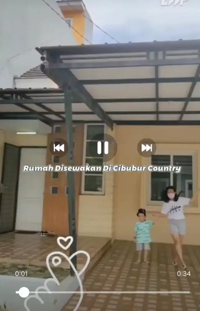 Rumah Disewakan Lokasi Cibubur Country