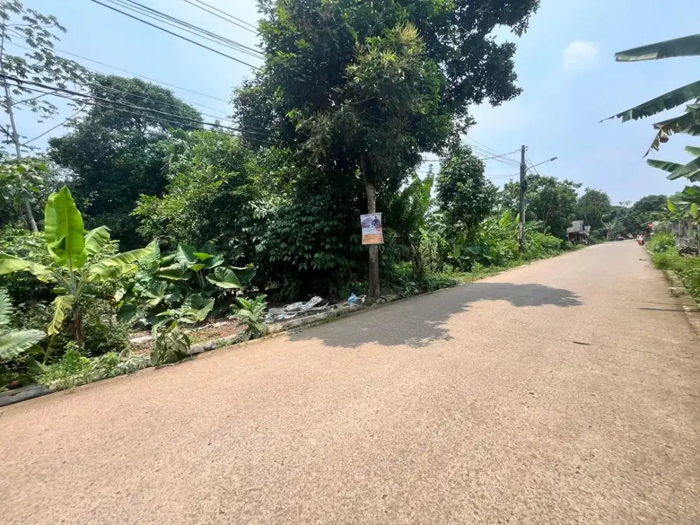 Tanah Cisauk SHM Pinggir Jalan 100 Jutaan - Dekat Tol & Stasiun - Strategis Murah