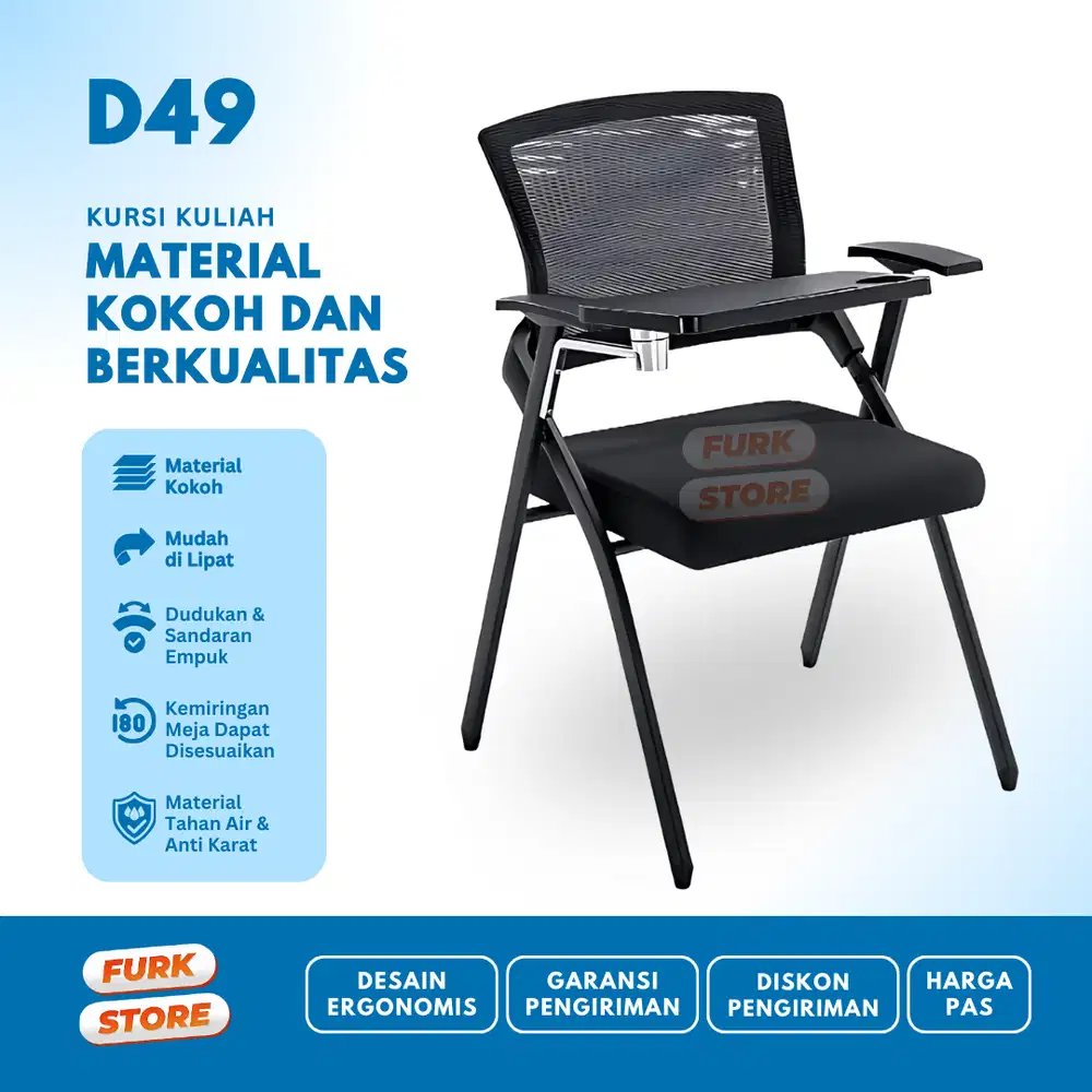 Kursi Kuliah Tipe D49 - kursi kuliah lipat | kursi training