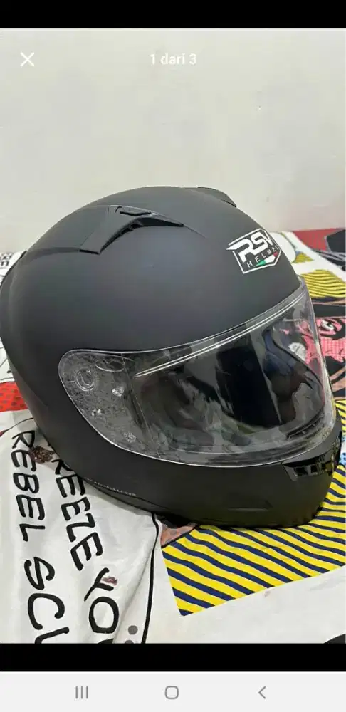 Helm RVS FF500 size M hitam Doff
