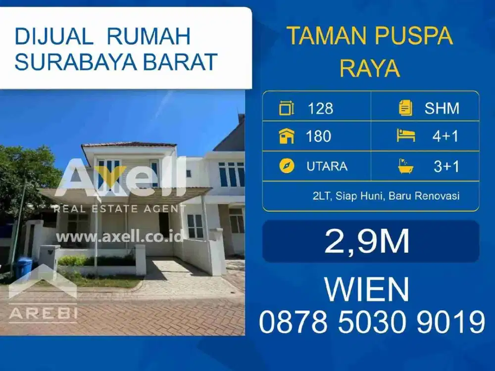 Rumah Citraland Taman Puspa Raya Dijual