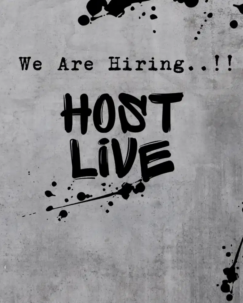 Dibutuhkan HOST LIVE Streaming