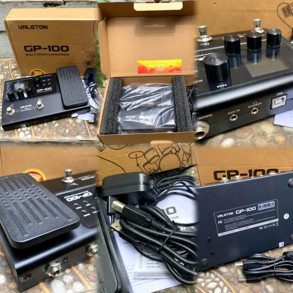 EFEK GITAR VALETON GP-100 MULTI EFFECTS PROCESSOR
