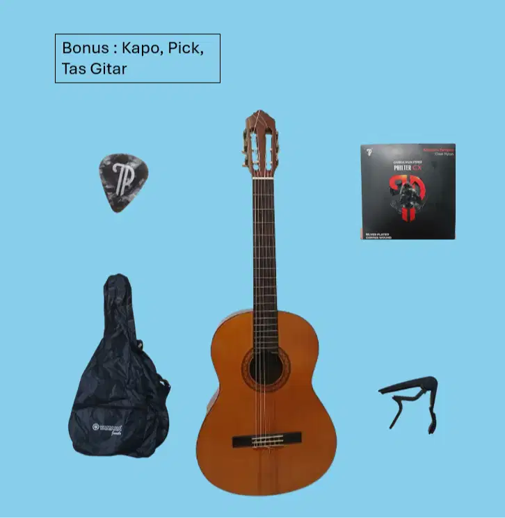 Jual Murah Yamaha C330A Akustik Klasik + Tas gitar, Pick, Kapo (Nego)