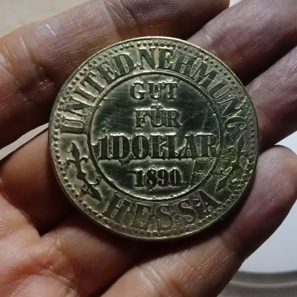 Koin Langka 1890 DOLLAR PERKEBUNAN HESSA SUMATERA ERA BELANDA