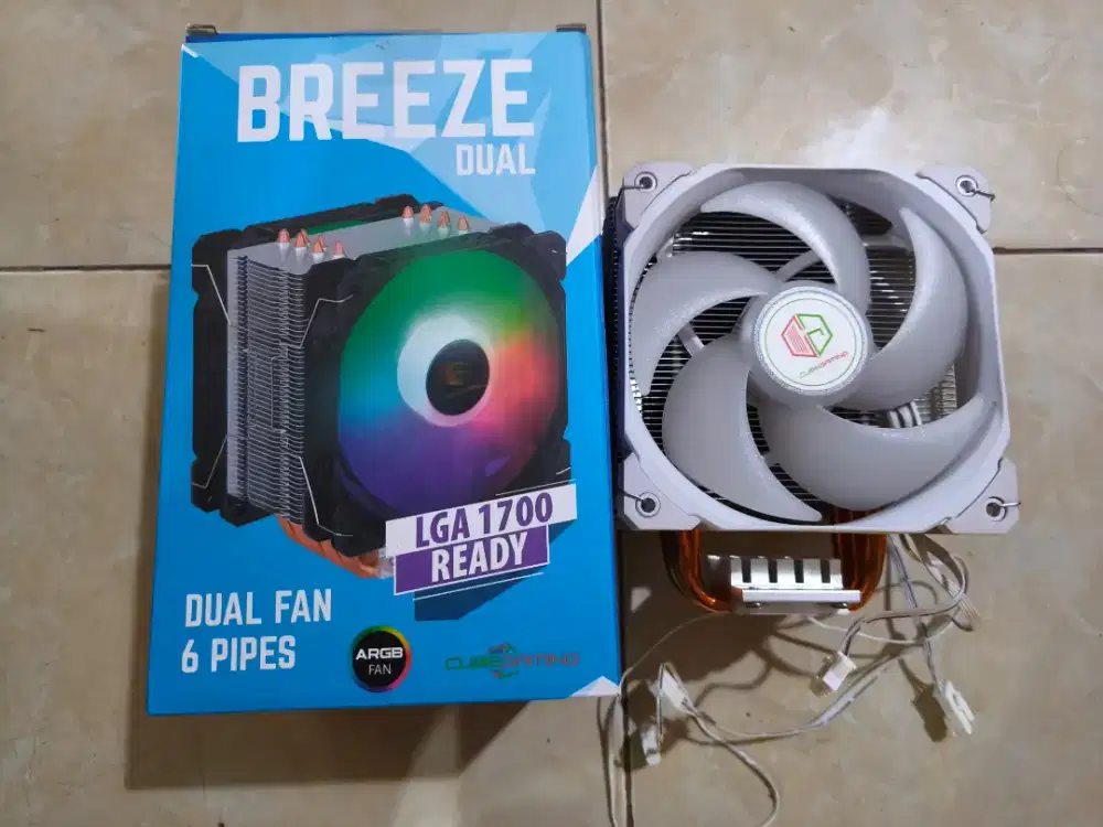 Cooler tower cube gaming dual breeze ARGB Intel & AMD