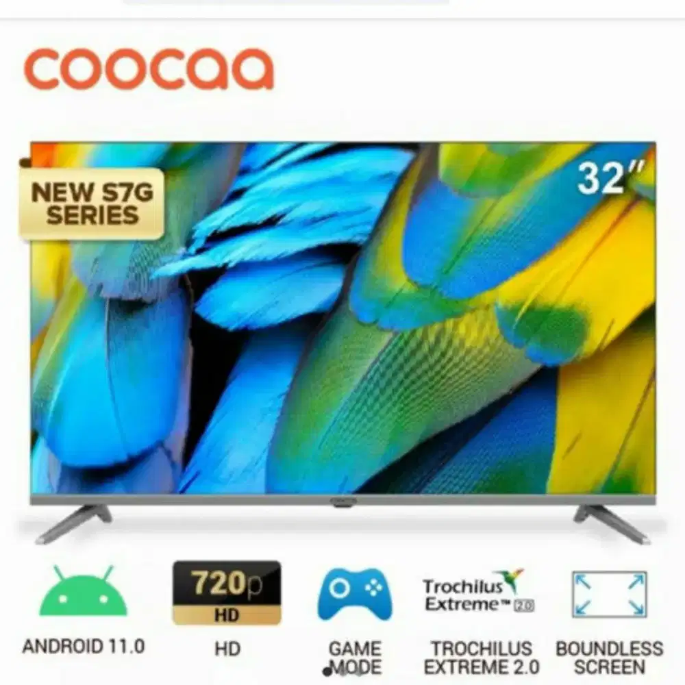 Bisa Cicilan. Coocaa LED TV Android ( 32S7G ) 32Inch Android 11.0