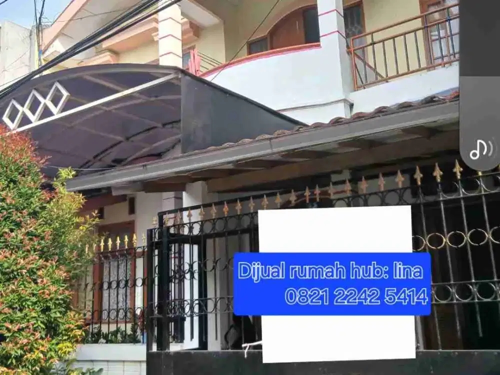 Dijual rumah kemanan 24 jam Pondok kelapa Jakarta timur