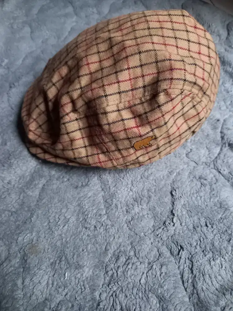 Topi Jack Nicklous Golden Bear Houndstooth Flat Cap,Mulus
